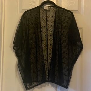 Chicos Sheer Short-sleeved Jacket